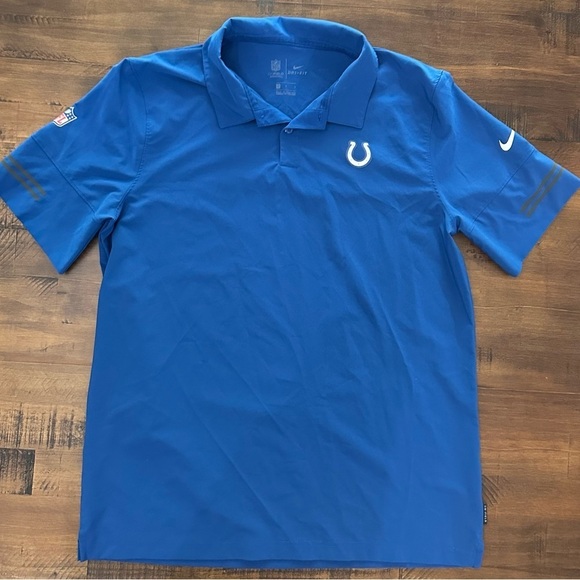 Indianapolis Colts Nike NFL On Field Dri-Fit Short Sleeve Shirt Men's L Blue - Picture 2 of 10